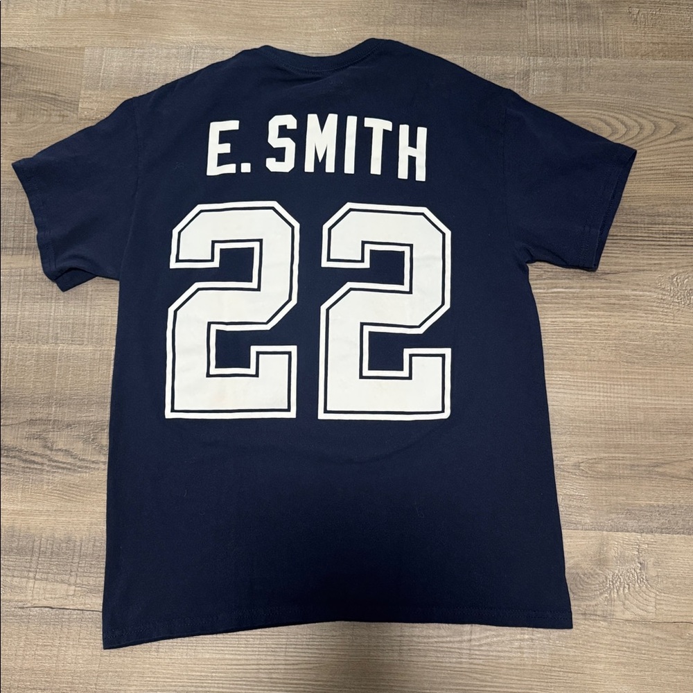 Mitchell & Ness Dallas Cowboys Navy Throwbacks Tee Emmitt Smith - Picture 7 of 7